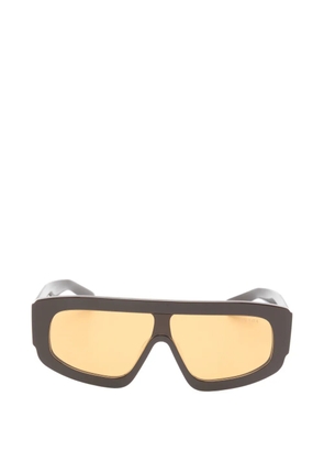 Prada Eyewear geometric-frame sunglasses - Brown