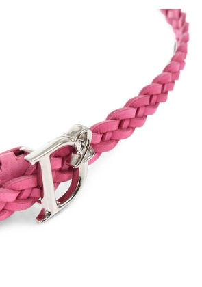 DSQUARED2 braided logo-buckle belt - Pink