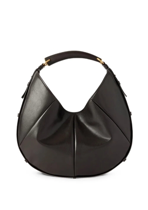 Saint Laurent Mombasa pleated leather tote bag - Black