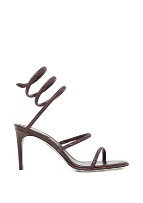 René Caovilla Cleo crystal-embellished sandals - Purple