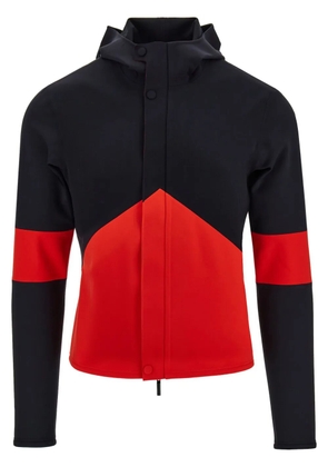Ferragamo colour-block hooded jacket - Black