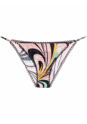 PUCCI Onde-print tanga briefs - Pink