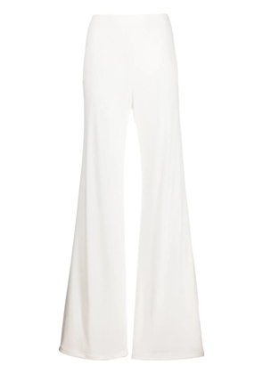 Alberta Ferretti high-waisted flared trousers - White
