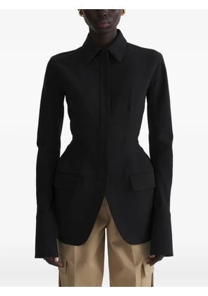 Mugler black shirt jacket