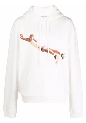Ih Nom Uh Nit graphic-print drawstring hoodie - White