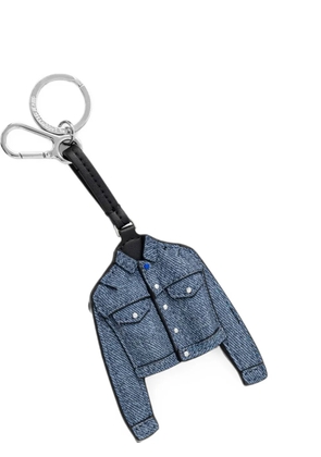 Karl Lagerfeld Jeans denim-jacket charm keyring - Blue