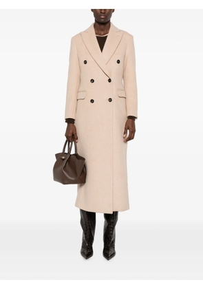 ERALDO double-breasted peaked-lapel coat - Neutrals