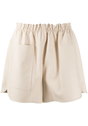 Stella McCartney high-waisted shorts - Neutrals