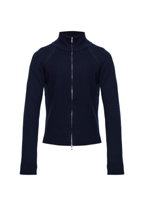 MARANT ribbed-knit zip-up cardigan - Blue