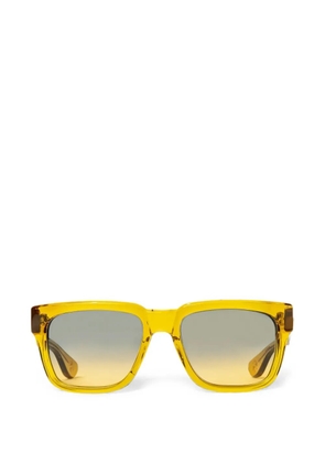 Chrome Hearts Box Officer square-frame sunglasses - Yellow