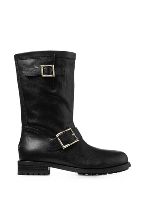 Jimmy Choo leather biker boots - Black