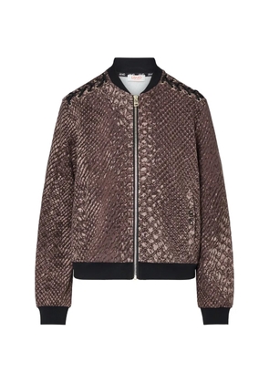 LIU JO sweatshirt with laces - Brown