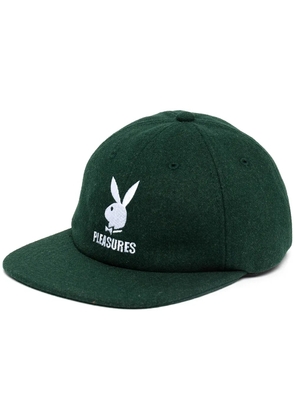Pleasures embroidered-logo detail baseball cap - Green