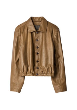LEMAIRE soft leather blouson - Brown