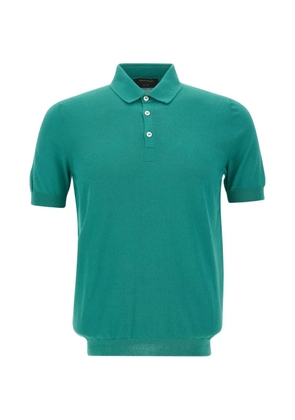 Gran Sasso short-sleeve cotton polo shirt - Green