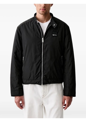 Karl Lagerfeld Jeans logo-patch quilted-panel jacket - Black