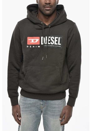 Diesel logo-print hoodie - Black