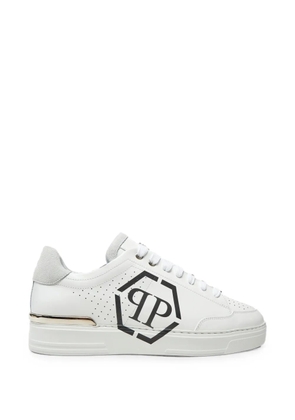 Philipp Plein Hexagon logo-print sneakers - White