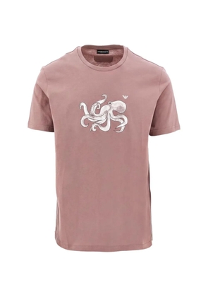 Emporio Armani Sea Animals octopus-print T-shirt - Pink