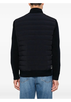 Emporio Armani quilted panel-sleeve jacket - Blue