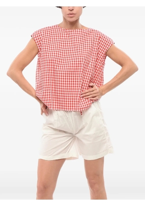 Woolrich checked-pattern cotton blouse - Red