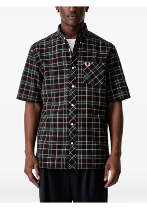 Fred Perry tartan-check button-down shirt - Blue