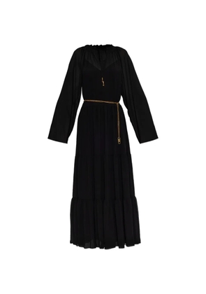 Michael Michael Kors belted tiered maxi dress - Black