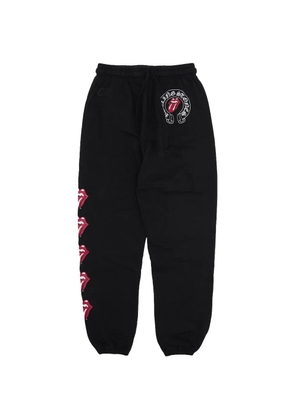Chrome Hearts Rolling Stones embroidered track pants - Black