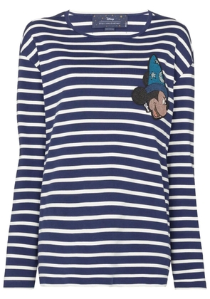 Stella McCartney x Disney Fantasia Mickey striped T-shirt - Blue