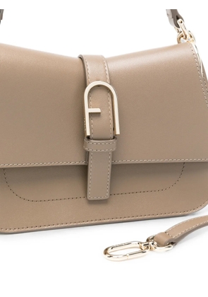 Furla Arch-logo leather shoulder bag - Brown