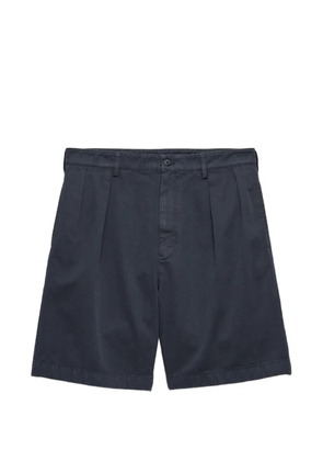 Prada pleated bermuda shorts - Blue