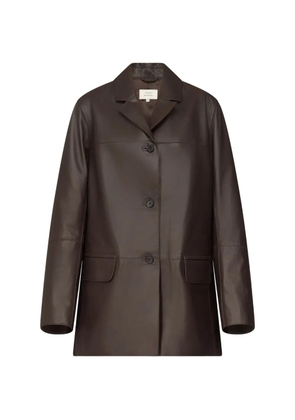 LouLou de Saison Nari notch-lapel leather jacket - Brown