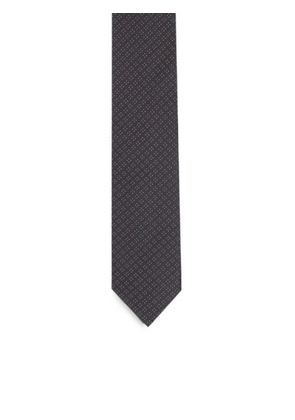 Lardini polka-dot silk tie - Grey
