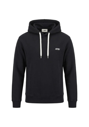 Autry logo-print drawstring hoodie - Black