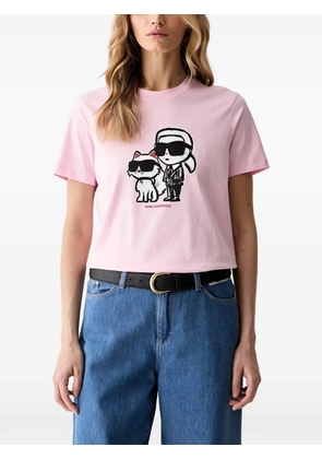 Karl Lagerfeld Ikonik graphic-print T-shirt - Pink