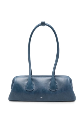 Osoi mini Boat Wide leather shoulder bag - Blue