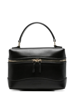 SANDRO Tangolino leather zip-front mini tote bag - Black
