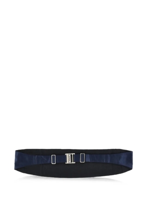 Corneliani pleated satin cummerbund - Blue