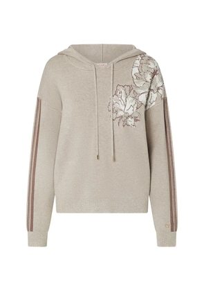 LIU JO jacquard hoodie - Neutrals