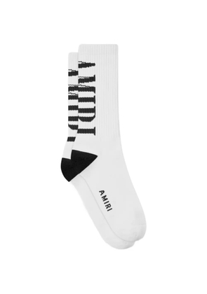 AMIRI vertical-logo socks - White