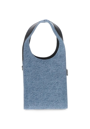 Coperni mini Swipe canvas tote bag - Blue