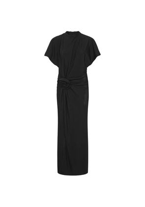 ROTATE BIRGER CHRISTENSEN maxi slit dress - Black