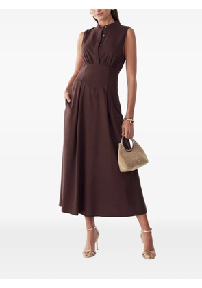 WILLA Bexley midi dress - Brown