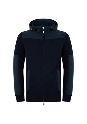 Moorer Brugnoli zip-up hooded jacket - Blue