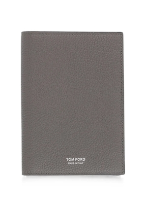 TOM FORD pebbled-leather wallet - Grey