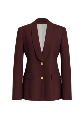 Alberta Ferretti shawl-lapel button-up blazer - Red