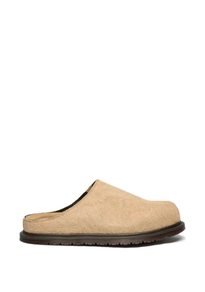 Dr. Martens San hairy-suede mules - Neutrals