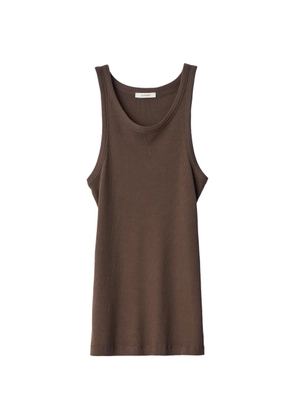 LEMAIRE tank top in ribbed jersey - Brown