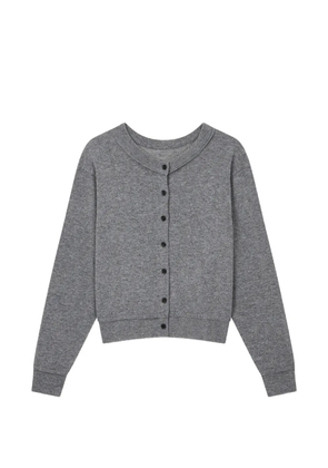 TOMBOY round-neck long-sleeve cardigan - Grey