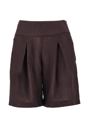 Emporio Armani pleated shorts - Brown